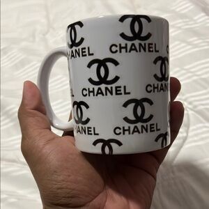 CHANEL Black and White Coffee Mug